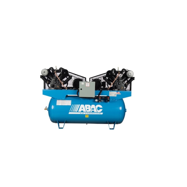 Abac IRONMAN 10 HP 230 Volt Three Phase Two Stage Cast Iron 120 Gallon Horizontal Air Compressor ABC10-23120H - main